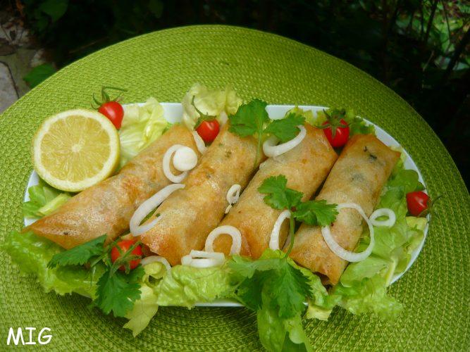 Ca ressemble aux nems mais ça n'en est pas., encore une recette de Muriel-qui-s'y-connait-en-apéros.